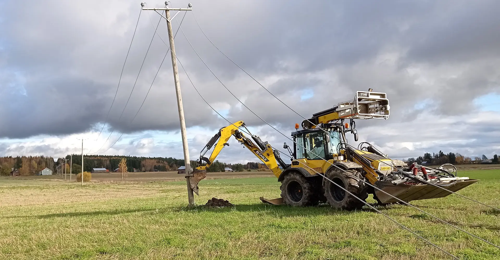 Tele- ja sähköverkon rakennustyöt